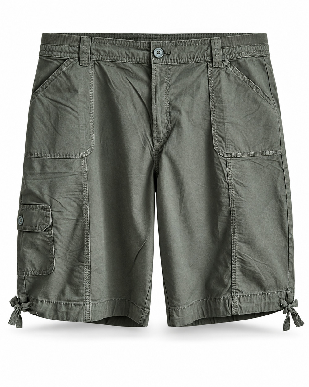 St Johns Bay Green Comfort Stretch Cargo Shorts Outdoor Work Mens Size 40